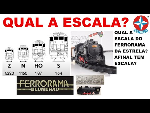 What is the scale of the Ferrorama? Does the Estrela Ferrorama have its own scale?