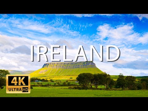 FLYING OVER IRELAND (4K UHD) - Relaxing Music Along With Beautiful Nature Videos (4K Video Ultra HD)