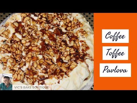 Coffee Toffee Pavlova - Vic Viveka