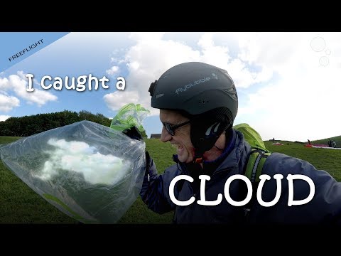 I caught a cloud on my paraglider ... and took it home!
