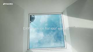 DXW - járható felülvilágító ablak