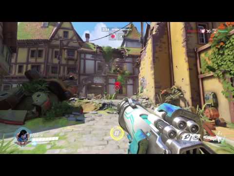 Overwatch Winter Wonderland MP pt10 - Pharah's Rockets RAIN