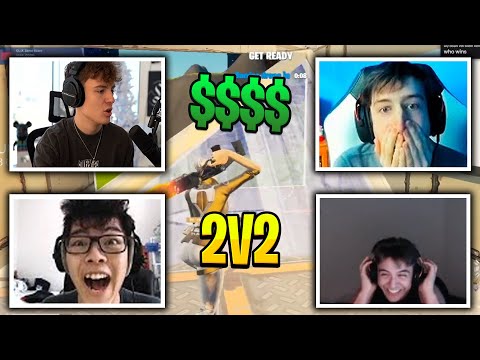 PETERBOT & BUCKE VS CLIX & ASIANJEFF In 2V2 ZONEWARS Wager