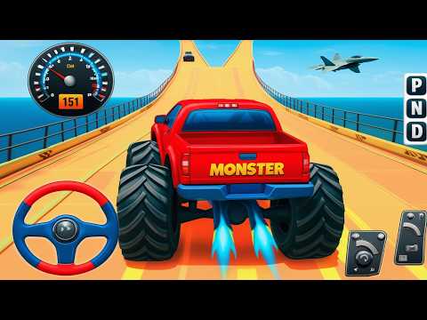 Monster Truck Mega Ramp Impossible Driver - Monster Truck Mega Ramp Racing - Android Gameplay #16