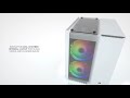 PC korpusas Corsair Crystal 280X RGB Micro-ATX, Baltas
