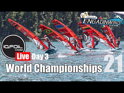 LIVE - Day 3 - iQFOiL World Championships - ENGADINWIND - 2021