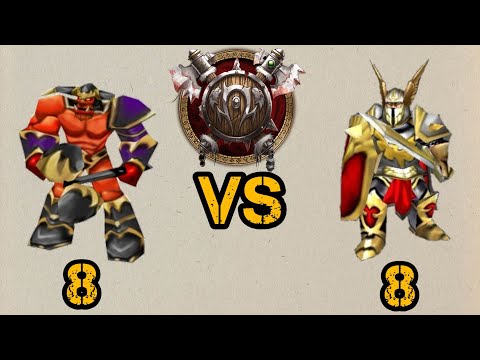 8 Draenor grunts vs 8 Captain - WarCraft III Retro Battles