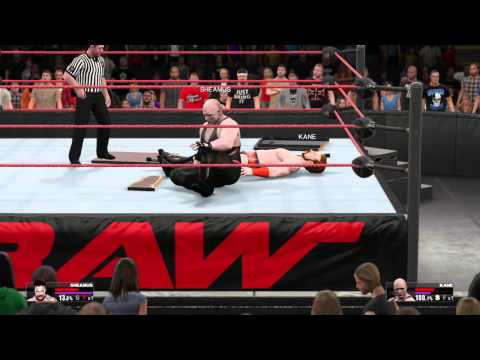 WWE 2K15 3 STAR EXTREME RULES FOR US TITLE KANE VS SHEAMAS