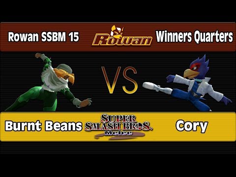 Rowan SSBM 15: Burnt Beans (Sheik) Vs. Cory (Falco) - Winners Quarters