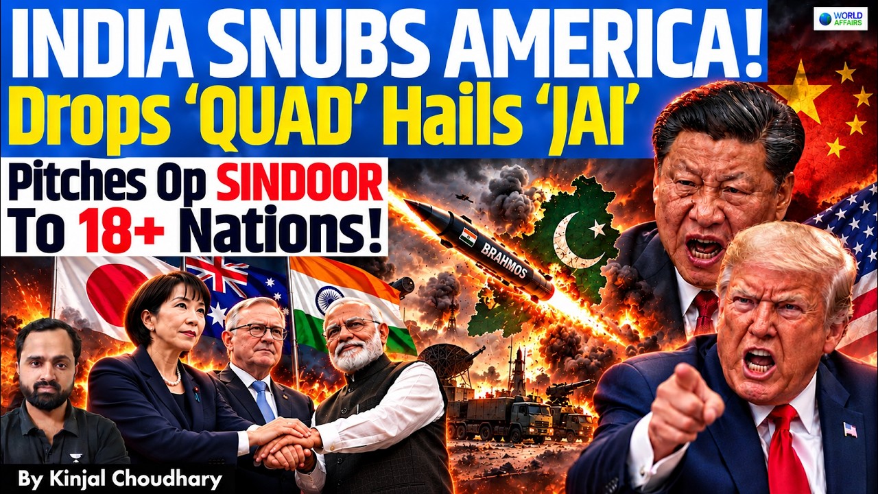 INDIA SNUBS AMERICA - Drops Quad, Hails JAI, Pitches Op Sindoor to 19 Nations & China Fumes | Kinjal