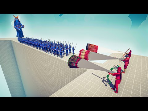 100x SAMURAI & GIANT vs 3x EVERY GOD - Totally Accurate Battle Simulator TABS