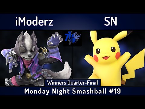 MNS # 19 | iModerz (Wolf) vs SN (Pikachu) | Winners Quarters | SSBU Ultimate Tournament