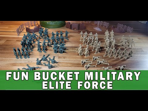 Fun Bucket Military Sunny Days Entertainment - Elite Force - Modern Plastic Army Men