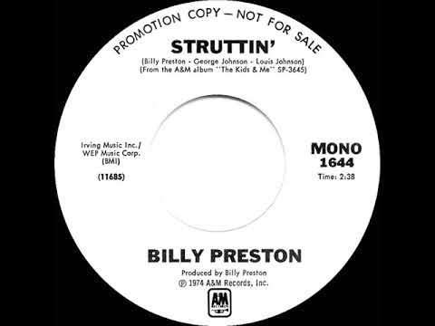 1975 Billy Preston - Struttin’ (mono radio promo 45)