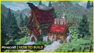 Minecraft How to Build a Fantasy Blacksmith (Tutorial)