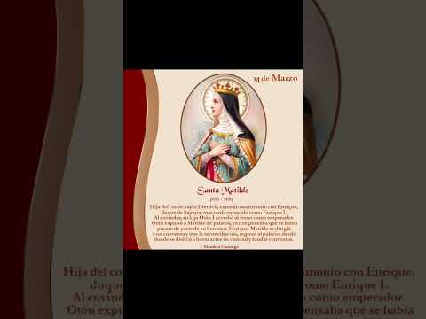 Santo do dia 19 de Novembro , Santa Matilde .  🎉🎉.  #fé