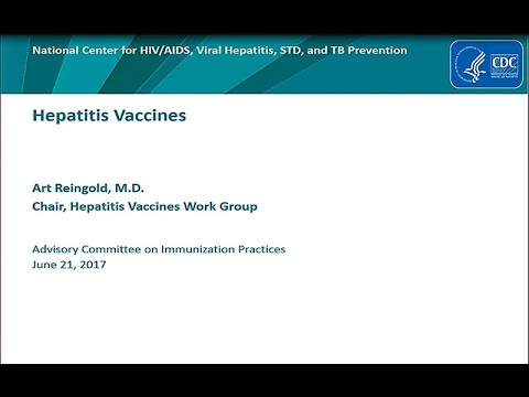 June 2017 ACIP Meeting - Hepatitis Vaccines