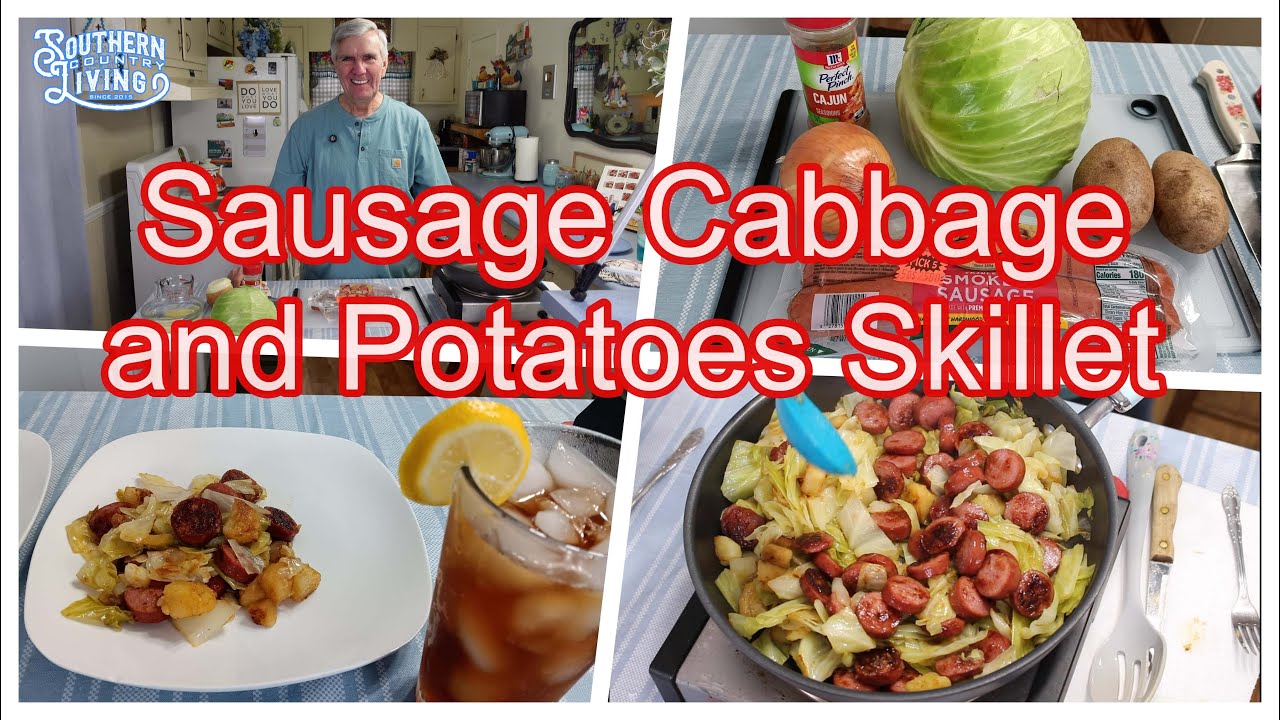 Sausage Cabbage and Potatoes Skillet  --  Fast and Easy Recipe