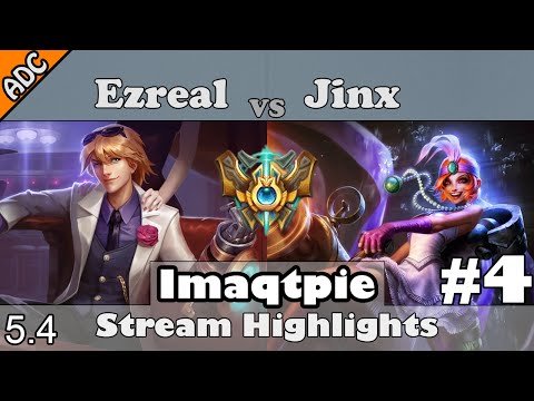 Stream Highlights #4 - Imaqtpie as Ezreal/Ashe vs Jinx/Thresh - ADC [Master S5]