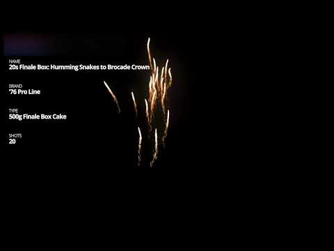 GM365 20s Finale Box Humming Snakes to Brocade Crown