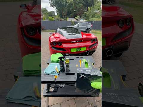 Thumbnail for ‼️ Ferrari F8 Tributo + Zvizzer Graphene Ceramic Coating = Unreal Gloss! ‼️ #asmr #detailing #pov by Ferrari, Ferrari F8