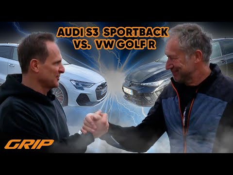 Audi S3 🆚 Golf R – Twins or Rivals? 🤝❌ [Dubbed with AI] | GRIP