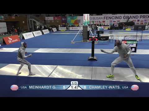 2023 140 T16 02 M F Individual Busan KOR GP BLUE MEINHARDT USA vs CHAMLEY WATSON USA