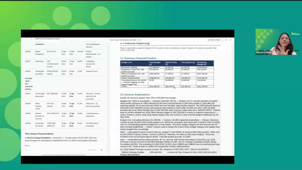 Claude for Nonprofits: generating multi-source funder reports with Claude Cowork