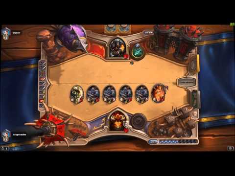 Hearthstone - Gameplay Guerrier client sinistre