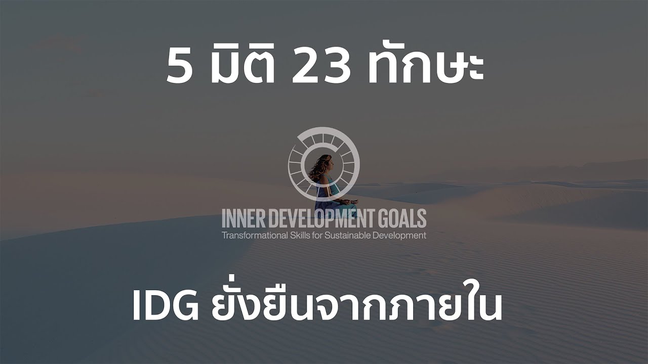 5 มิติ 23 ทักษะการพัฒนาภายใน IDG