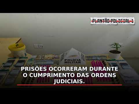 Operação em Santa Rita do Itueto prende 3 e apreende 87 pedras de crack e 123 pinos de cocaína