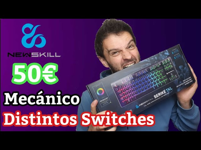Vídeo relacionado con NEWSKILL Serike V2 TKL Teclado mecánico tenkeyless RGB con switches Hot-Swap lineales, Estructura de Aluminio y Layout español Blanco