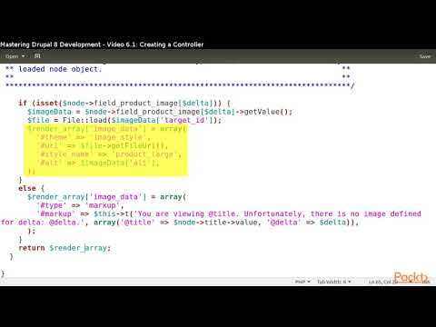 Mastering Drupal 8 Development Creating a Controller| packtpub com