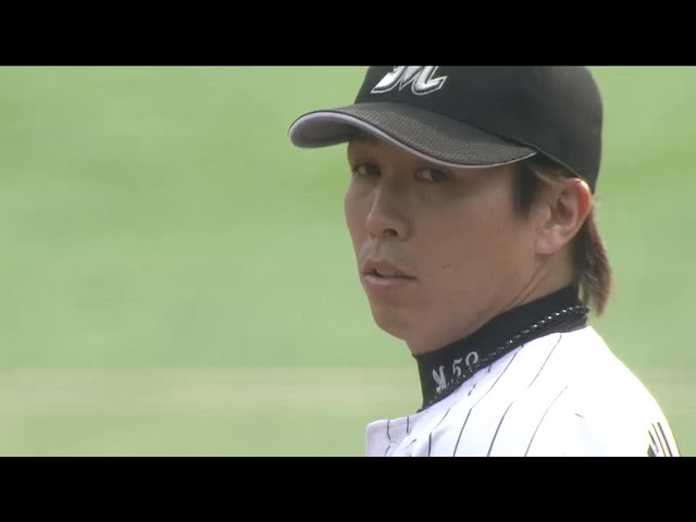 6回表 マリーンズは満塁ピンチも…2番手の益田が強気の投球で切り抜ける!! 2014/5/3 M-L