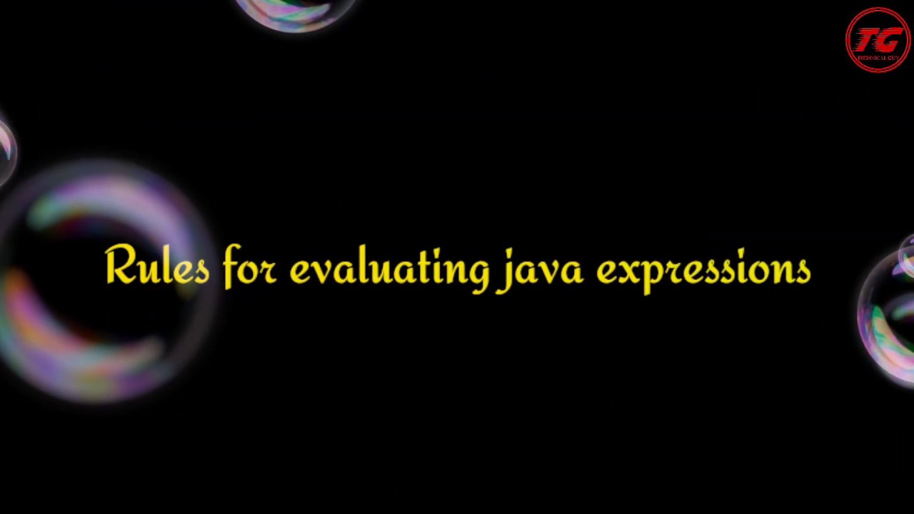 Rules for evaluating an expression in java