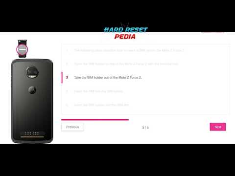 ☑️ Motorola Moto Z2 Force Inserting Sim Card