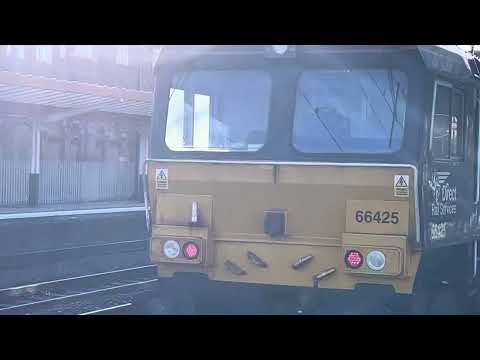 Class 66425-Nigel J Kirchstein coming into Crewe-(Cheshire) on 24/10/25 Part 1.