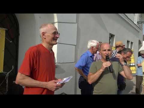 Donauuferbahn Bürgermeister Gruber Marbach Juni 2018