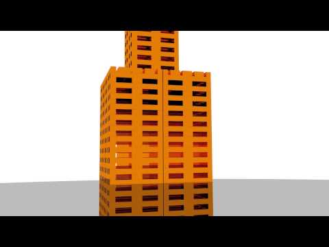 Keva Plank Tower Collapse Blender 2.72