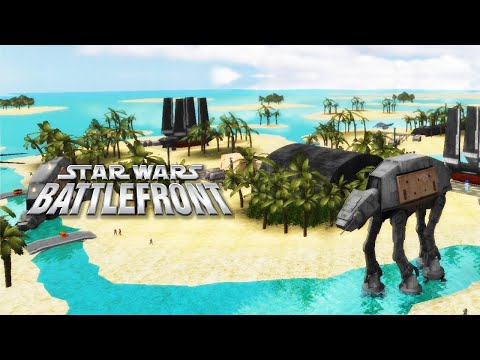 Battle of Scarif Star Wars Battlefront 2004: Scarif: Beach Mod Gameplay