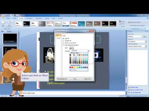 MS PowerPoint 2007-  Solid Fill