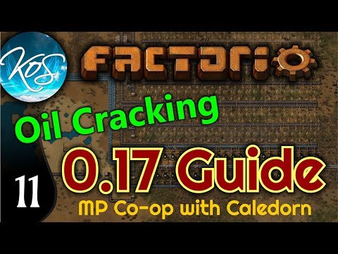 Factorio Guide 0.17 Ep 11: OIL CRACKING / WAY OF THE TENTACLE -  MP w/ Caledorn!