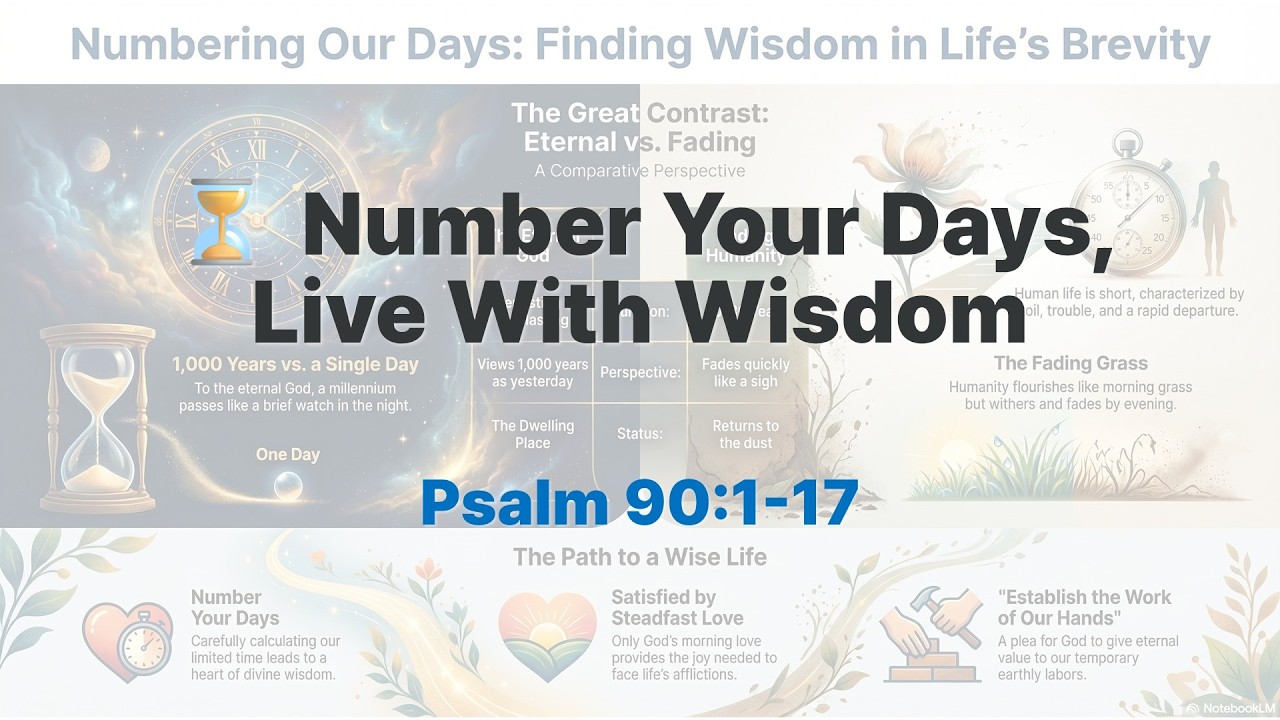 ⏳ Number Your Days, Live With Wisdom | Psalm 90 Devotional (7-Step QT) | 2026-04-07 #psalms
