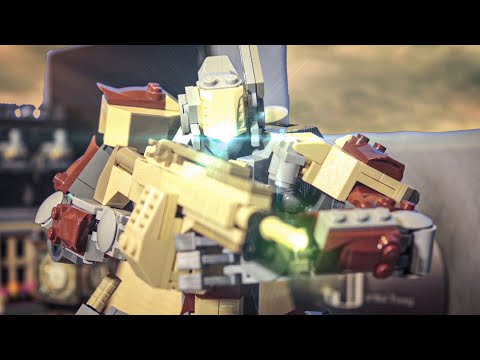 Lego MOC Bot Stop motion-The Desert Soldier 樂高機器人：沙漠奇兵 停格動畫
