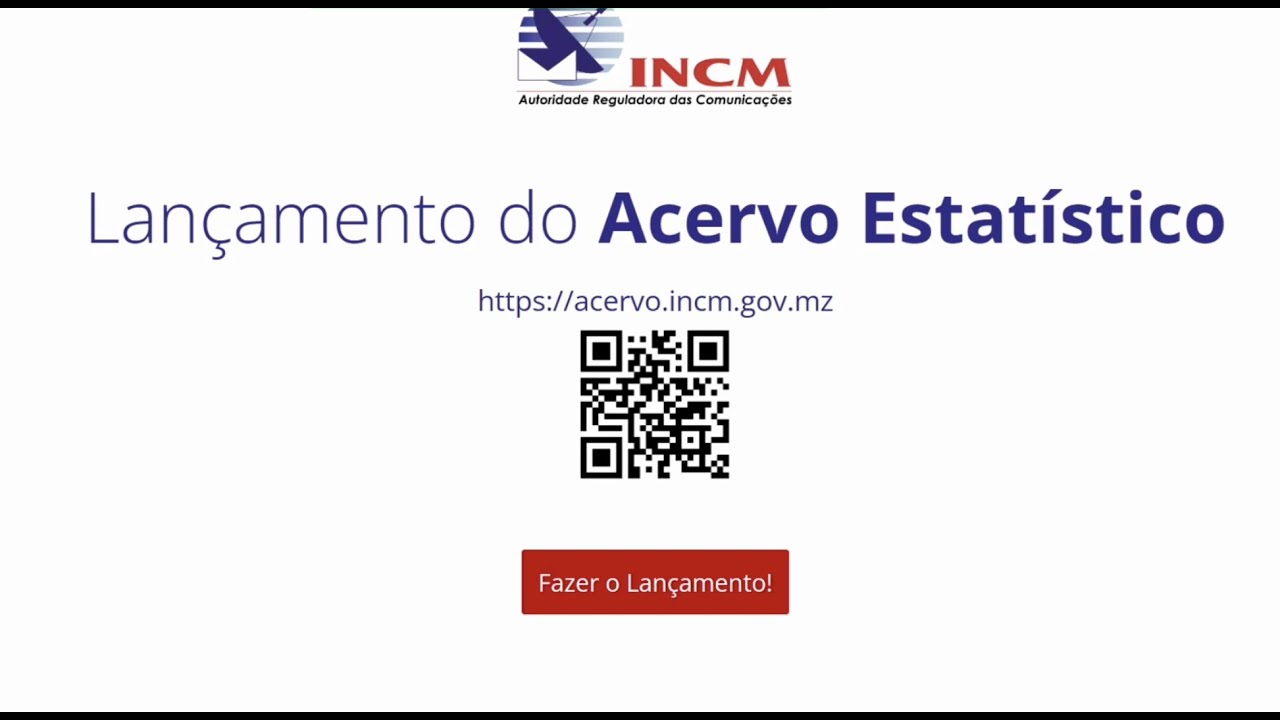 Lançamento do Acervo Estatístico das Comunicações - INCM