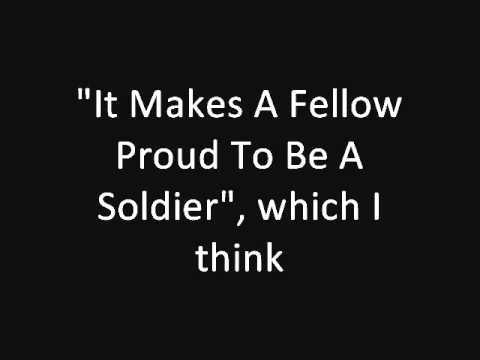 Tom Lehrer: It Makes A Fellow Proud To Be A Soldier (concert live) (1959)