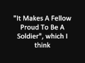 Tom Lehrer: It Makes A Fellow Proud To Be A Soldier (concert live) (1959)