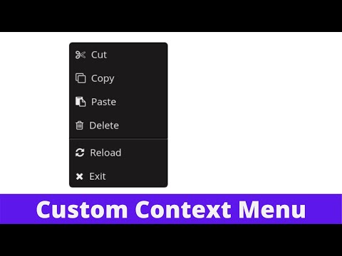 Create Custom Right Click Context Menu Using Html Css Javascript