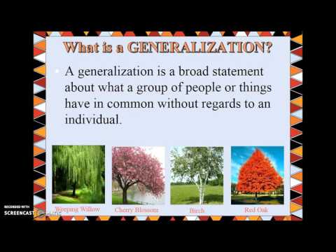 Inferences, Conclusions, & Generalizations