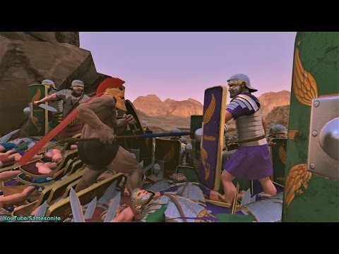 300 Spartans vs 24000 Romans Ultimate Epic Battle Simulator